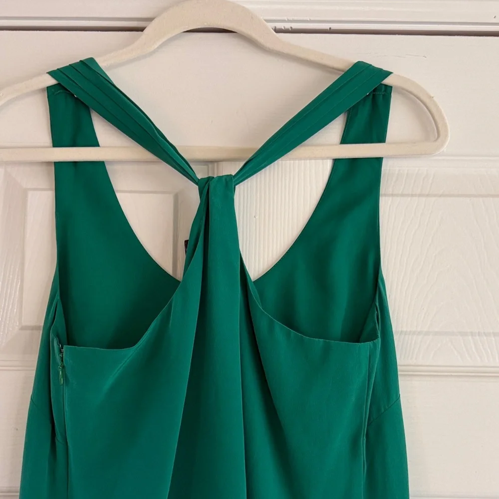 J. Crew Green Backless Dress
